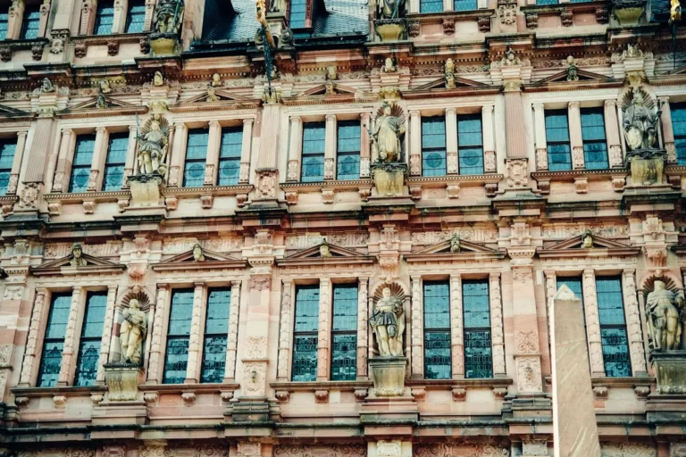 A historical European spa-resort architectural exterior